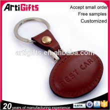 art and craft metal round leather keychains